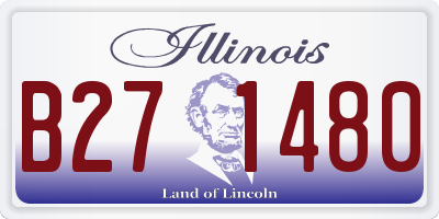 IL license plate B271480