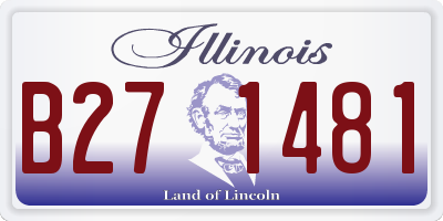 IL license plate B271481