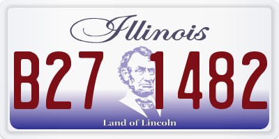 IL license plate B271482