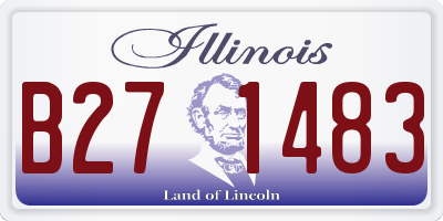 IL license plate B271483