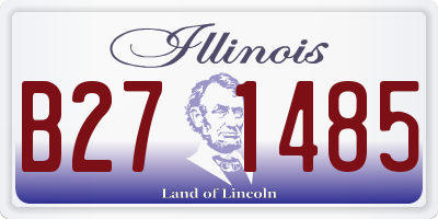 IL license plate B271485