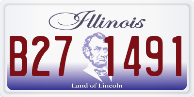 IL license plate B271491