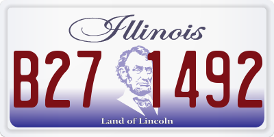 IL license plate B271492