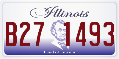 IL license plate B271493
