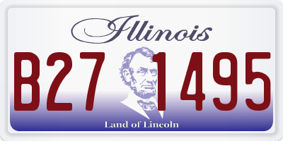 IL license plate B271495