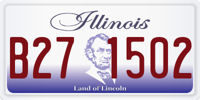 IL license plate B271502