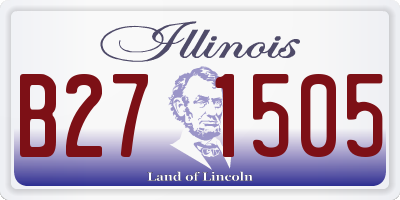 IL license plate B271505