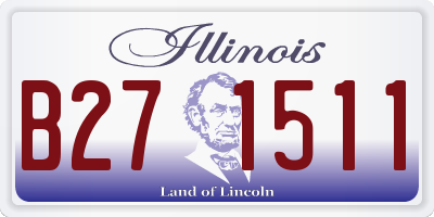 IL license plate B271511