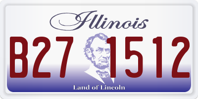 IL license plate B271512