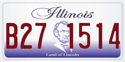 IL license plate B271514