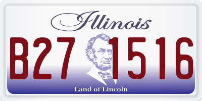 IL license plate B271516