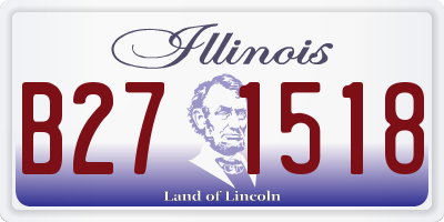 IL license plate B271518