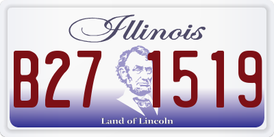 IL license plate B271519