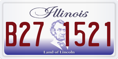 IL license plate B271521