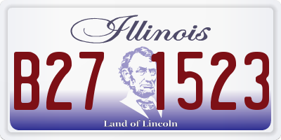IL license plate B271523