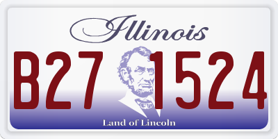 IL license plate B271524