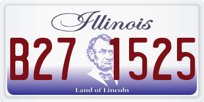 IL license plate B271525
