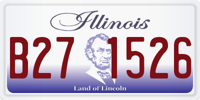 IL license plate B271526