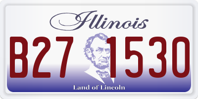 IL license plate B271530
