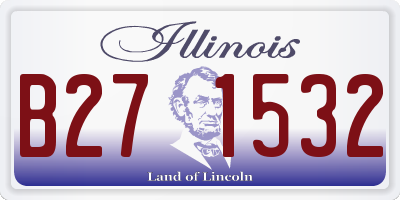 IL license plate B271532