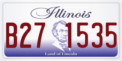 IL license plate B271535