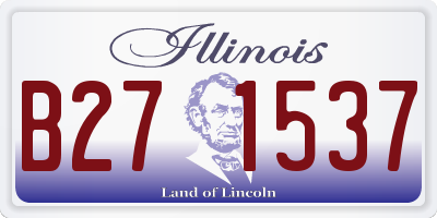 IL license plate B271537