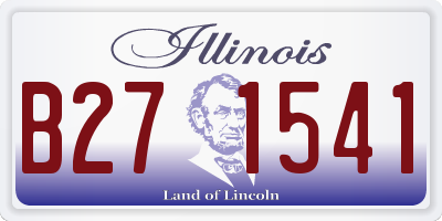 IL license plate B271541