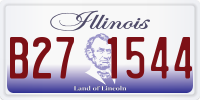 IL license plate B271544