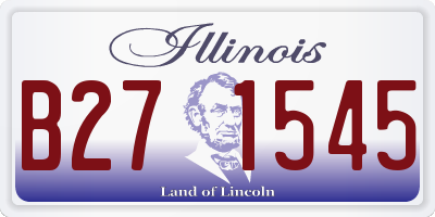IL license plate B271545