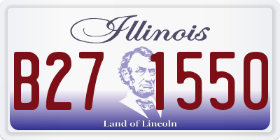 IL license plate B271550