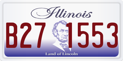 IL license plate B271553