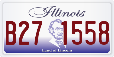 IL license plate B271558