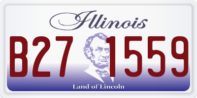 IL license plate B271559
