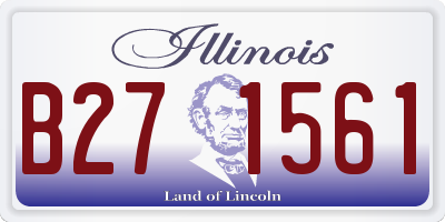 IL license plate B271561