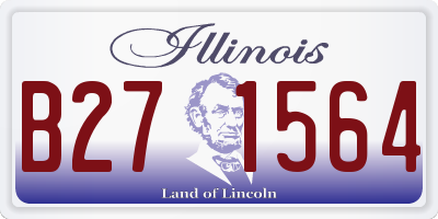 IL license plate B271564
