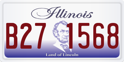 IL license plate B271568