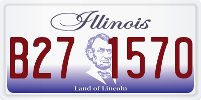 IL license plate B271570
