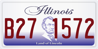 IL license plate B271572