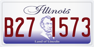 IL license plate B271573