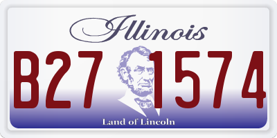IL license plate B271574