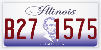 IL license plate B271575