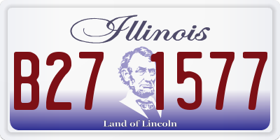IL license plate B271577