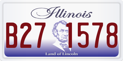 IL license plate B271578
