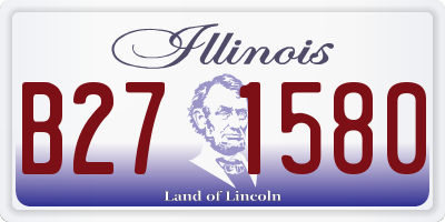 IL license plate B271580