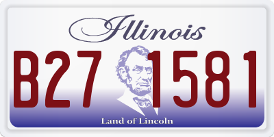 IL license plate B271581