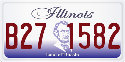 IL license plate B271582