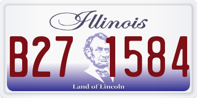 IL license plate B271584