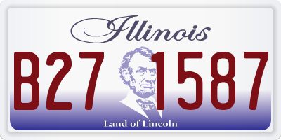 IL license plate B271587