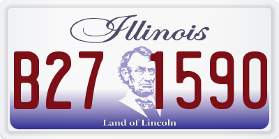IL license plate B271590