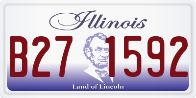 IL license plate B271592